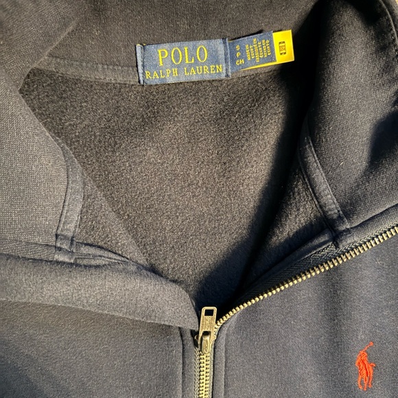 Polo by Ralph Lauren Men's Navy Zip-Up Sweater - Picture 5 of 6